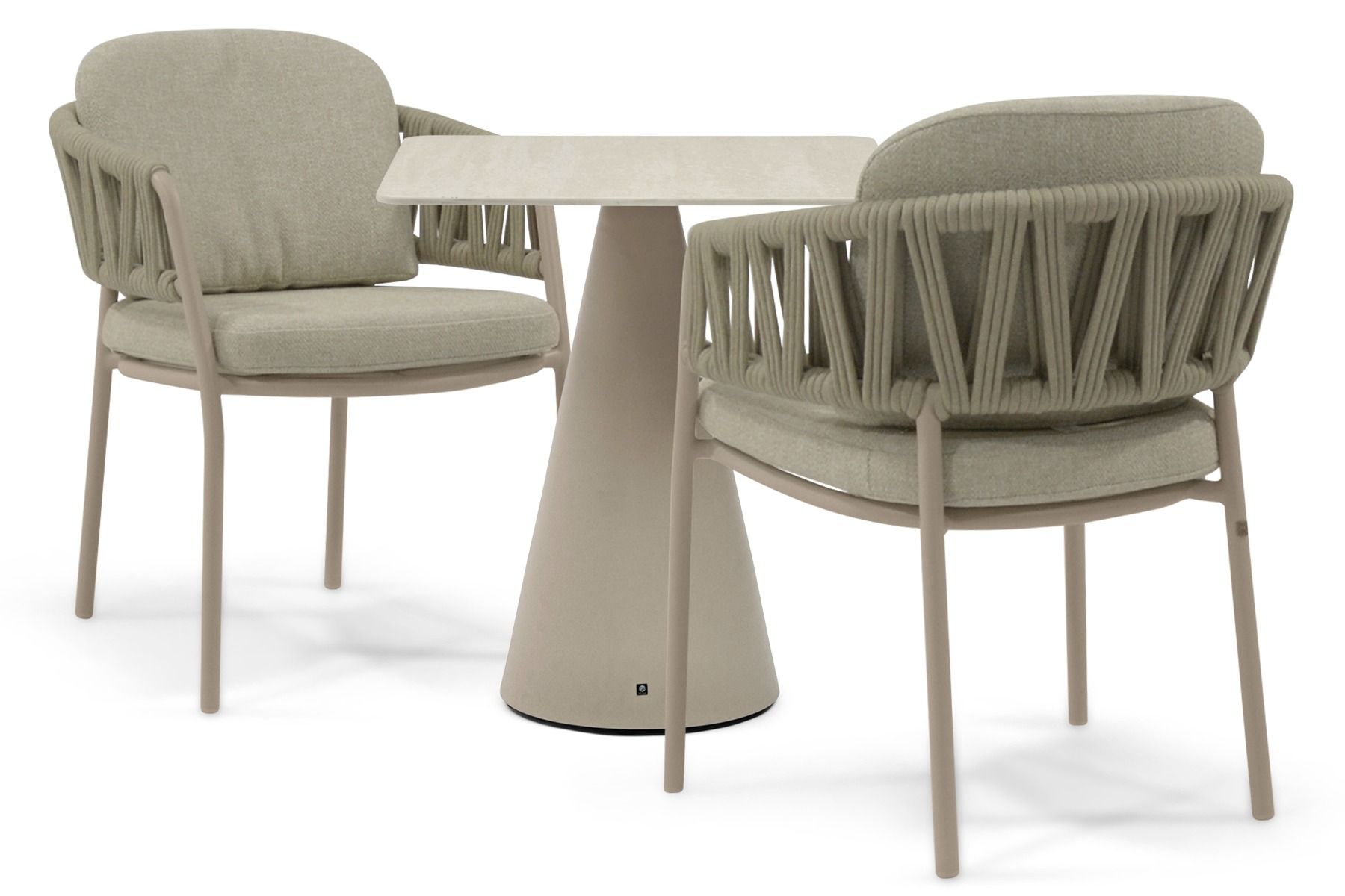 4 Seasons Outdoor Calma/Serino 70x70 cm dining tuinset 3-delig