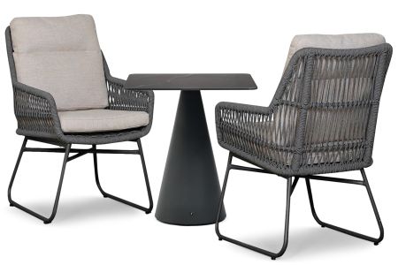 Lifestyle Vicente/Serino 70x70 cm dining tuinset 3-delig