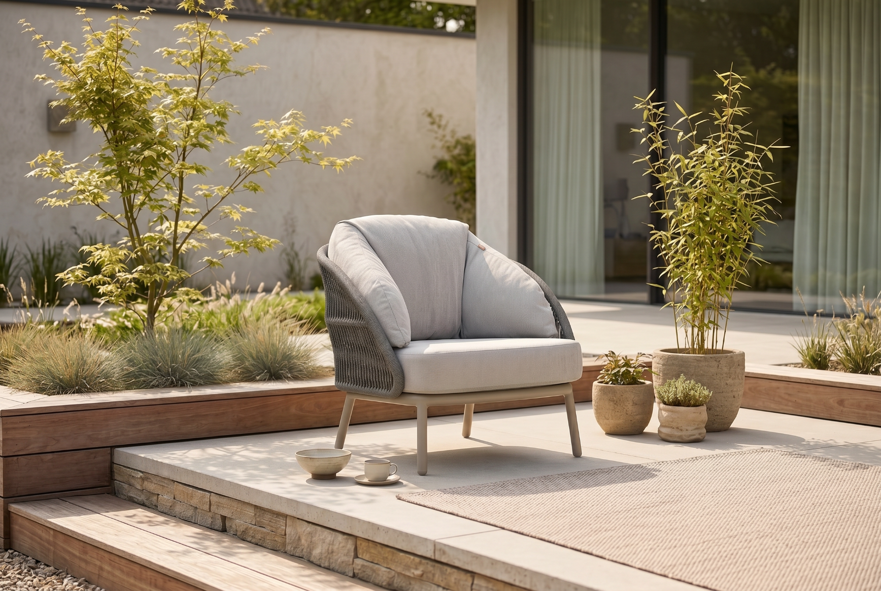 Santika Pebble lounge tuinstoel