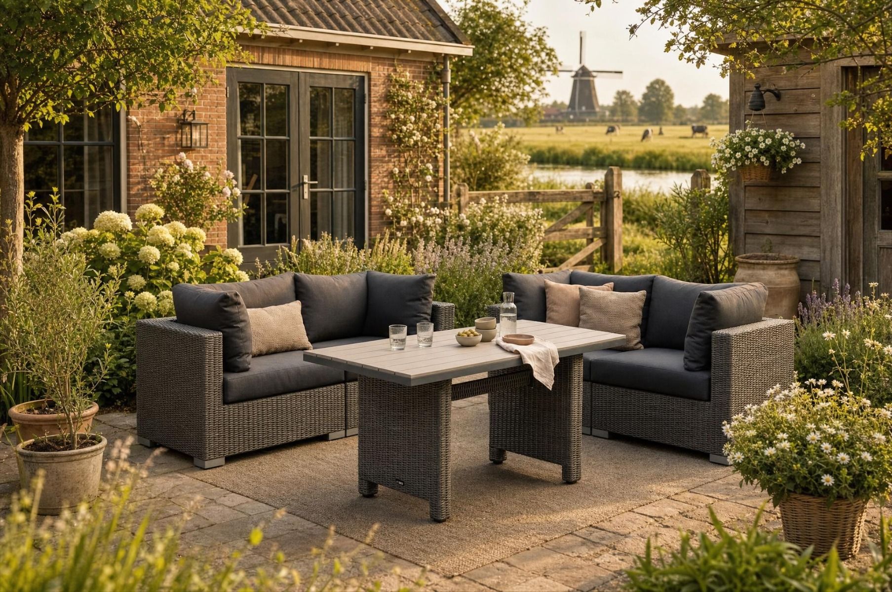 Garden Collections Toronto/Lusso dining loungeset 5-delig