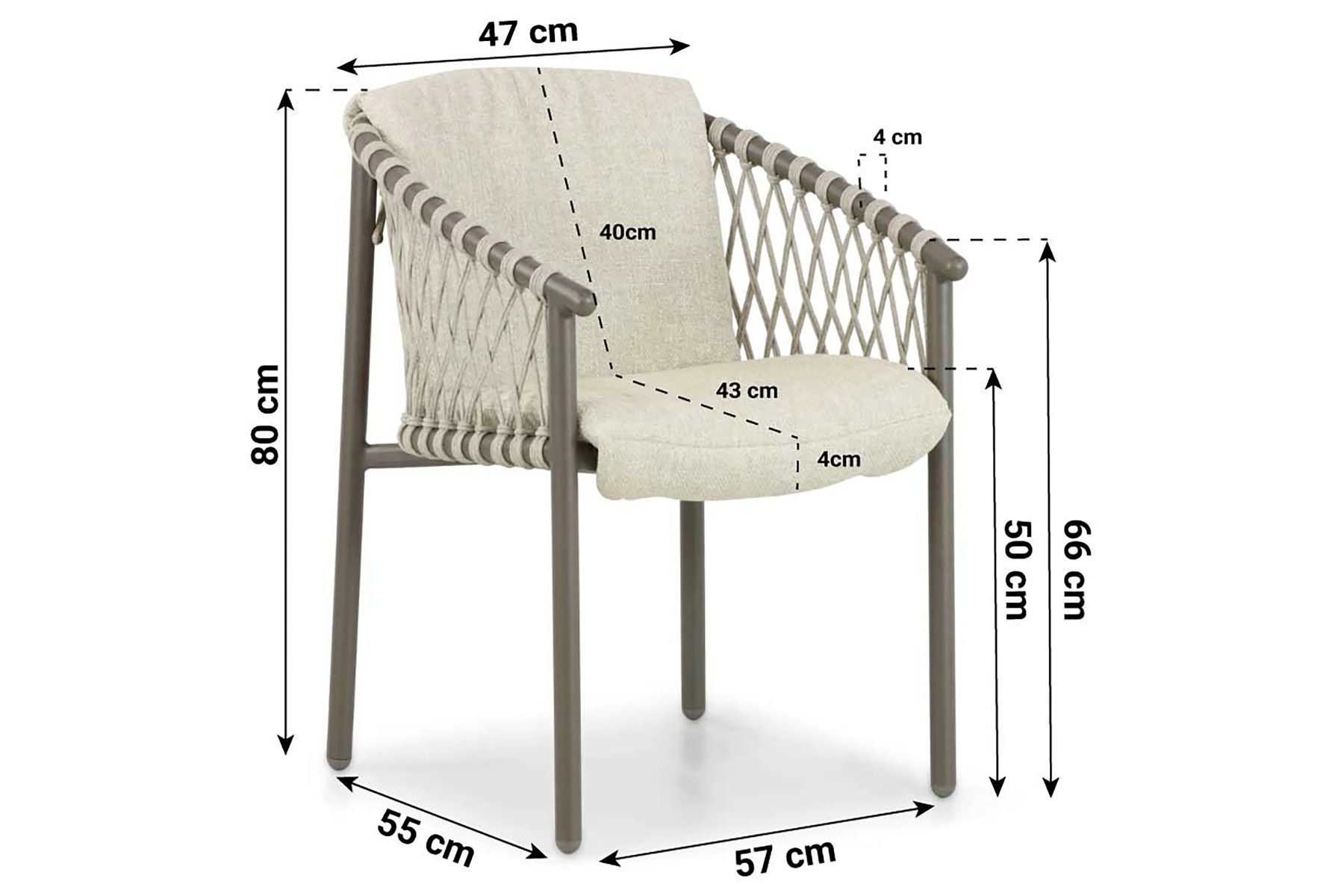 4 Seasons Outdoor Allora dining tuinstoel thumbnail