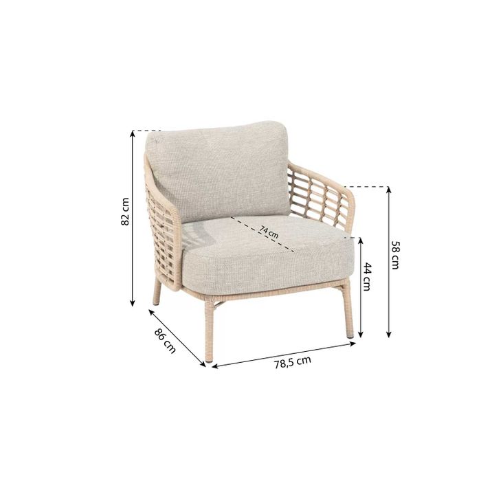 4 Seasons Outdoor Como lounge tuinstoel