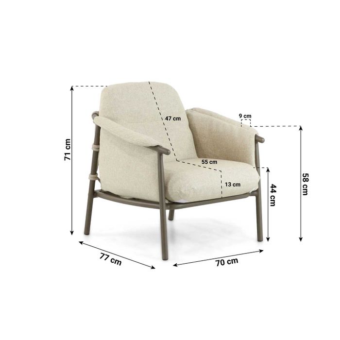 4 Seasons Outdoor Ezra lounge tuinstoel