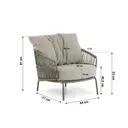 4 Seasons Outdoor Capalbio stoel-bank loungeset 3-delig thumbnail