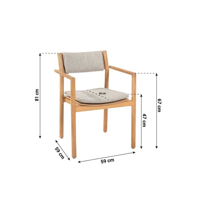 4 Seasons Outdoor Levi dining tuinstoel