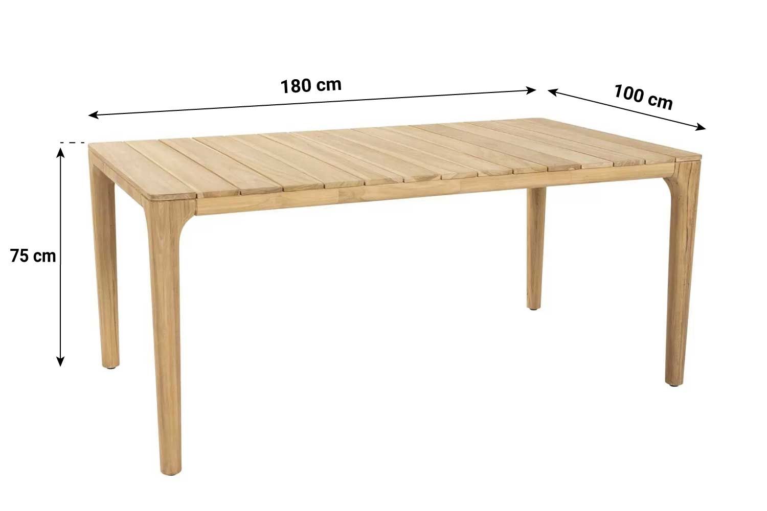 4 Seasons Outdoor Liam dining tuintafel 180 x 100 cm thumbnail