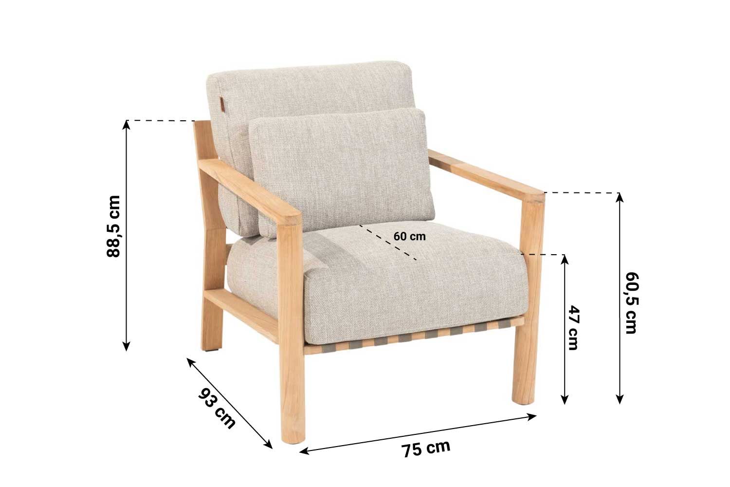 4 Seasons Outdoor Lucas stoel-bank loungeset 4-delig