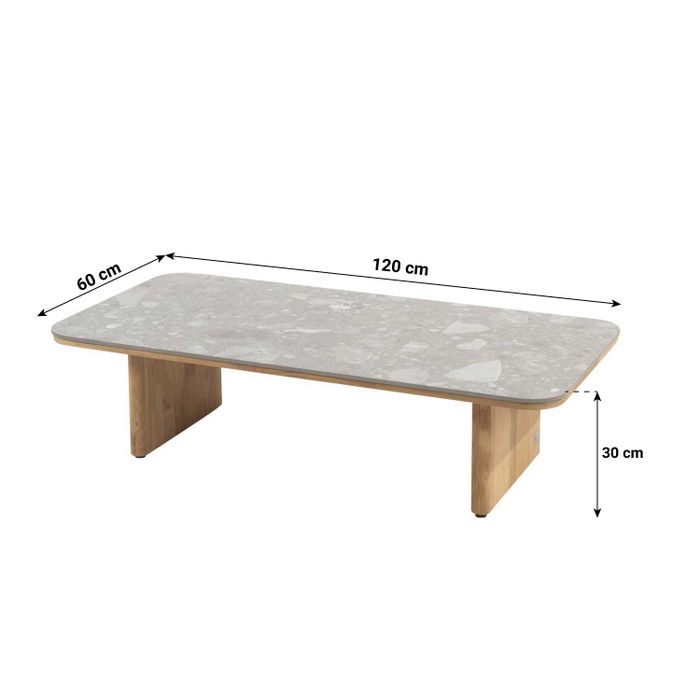 4 Seasons Outdoor Lucas loungetafel 120 x 60 cm