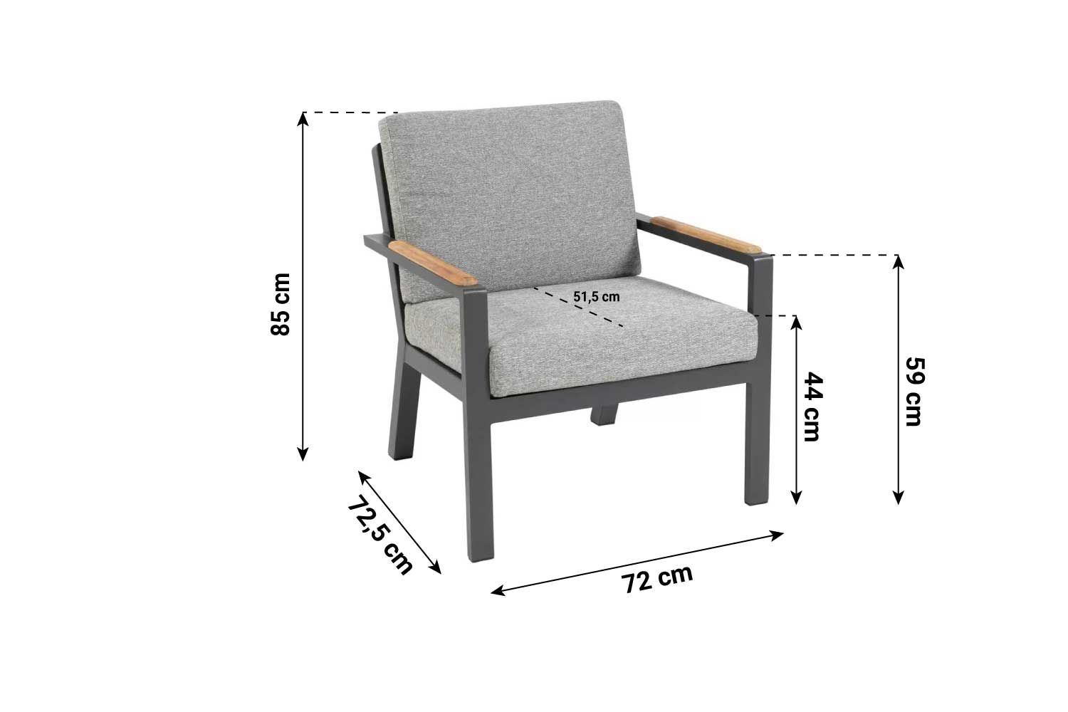 4 Seasons Outdoor Proton dining tuinstoel laag