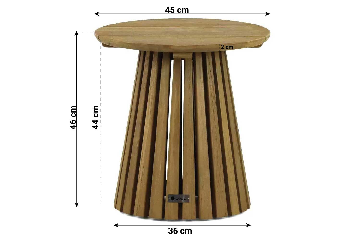 4 Seasons Outdoor Capalbio/Fungo 45/55cm stoel-bank loungeset 5-delig