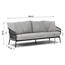 4 Seasons Calpi/Pacific 100 cm stoel-bank loungeset 4-delig thumbnail