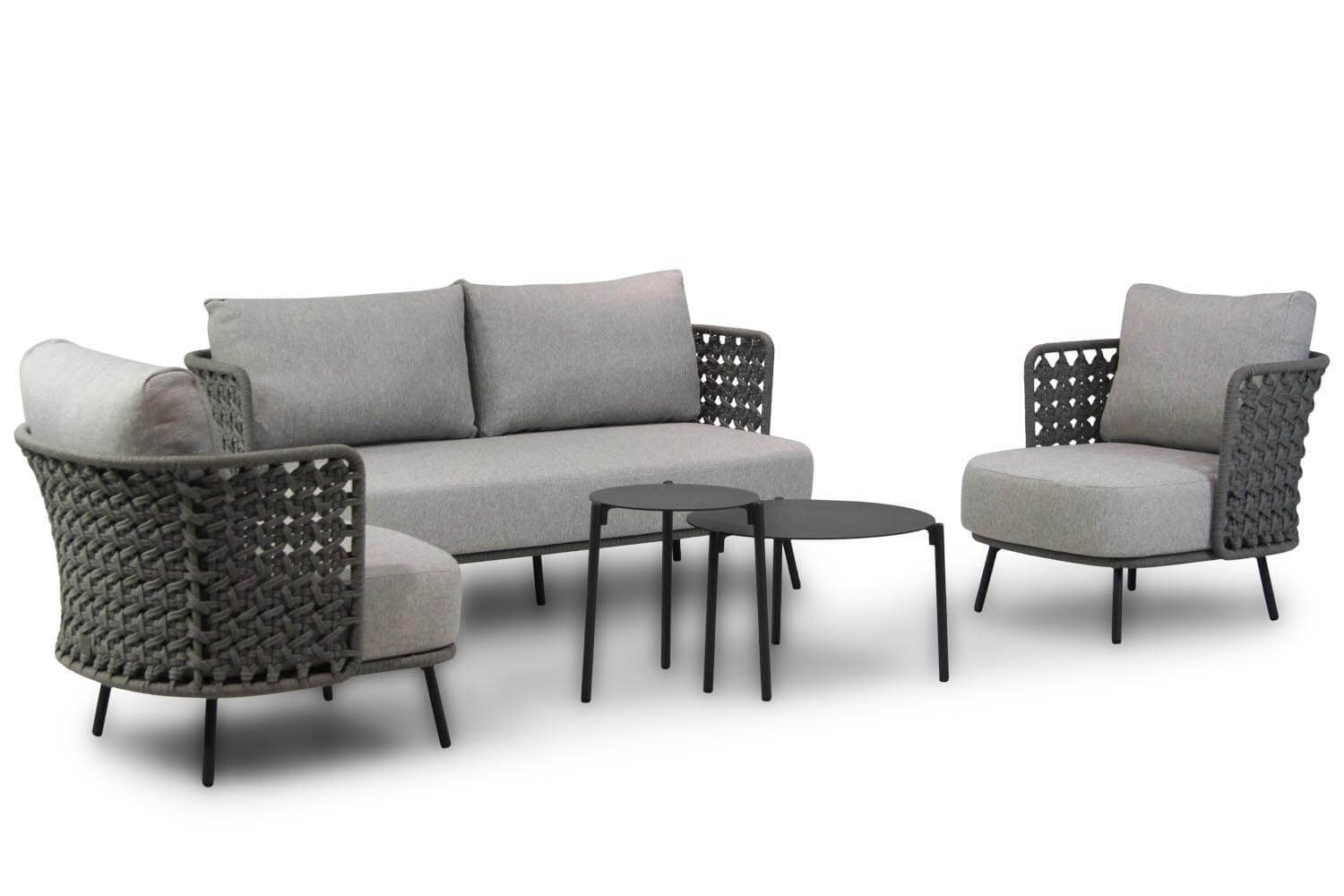 4 Seasons Outdoor Palacio 60/45 cm stoel-bank loungeset 5-delig thumbnail