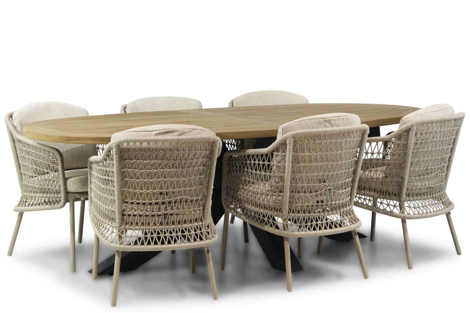 4 Seasons Outdoor Puccini/Brookline 240 cm dining tuinset 7-delig thumbnail
