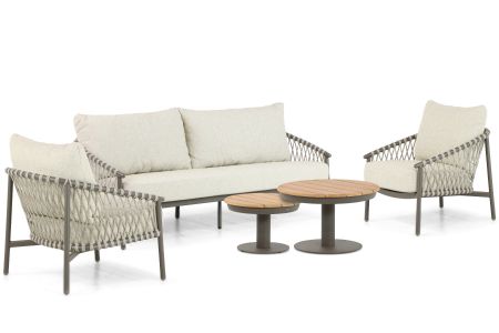 4 Seasons Outdoor Allora/Salerno 45/60 cm stoel-bank loungeset 5-delig