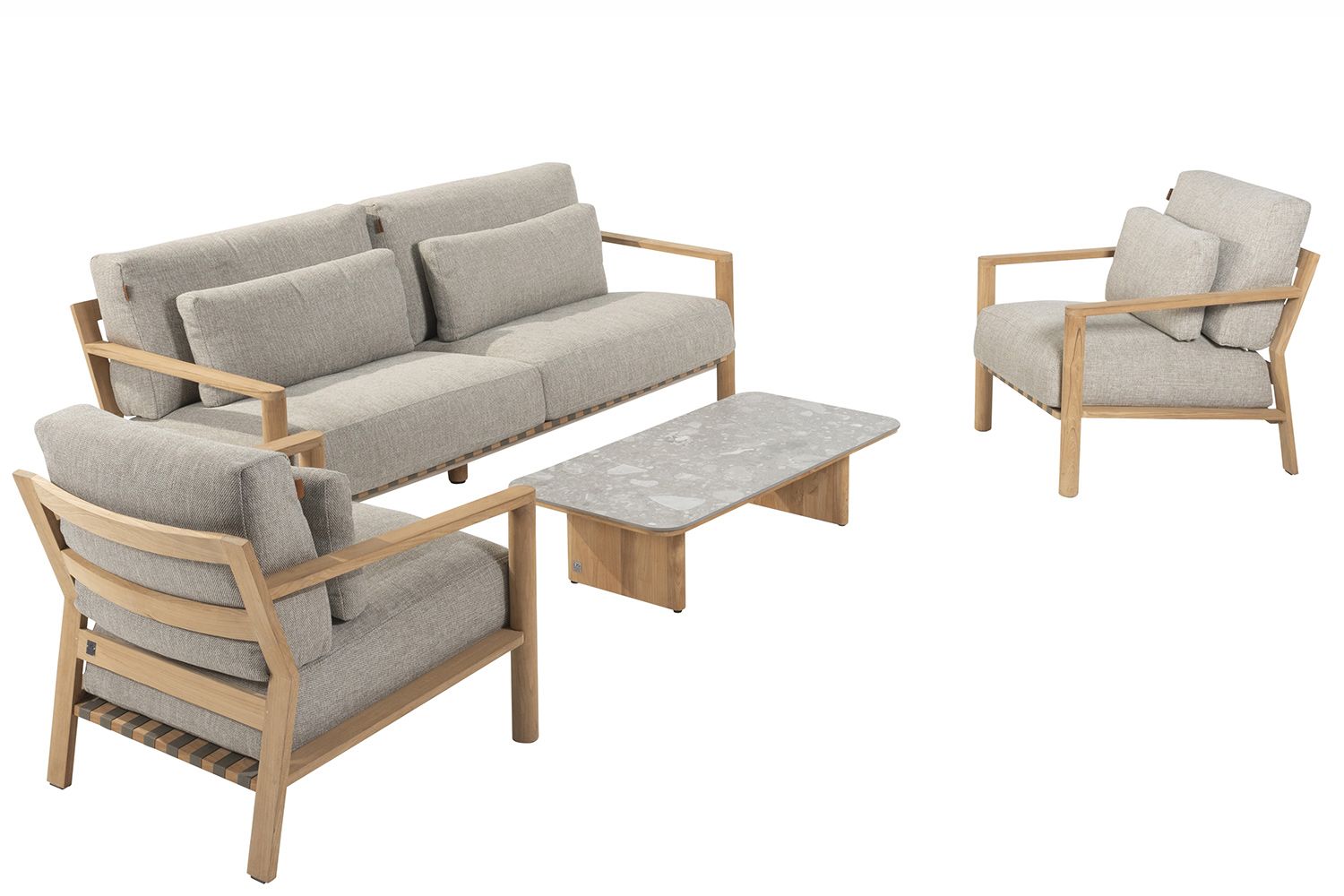 4 Seasons Outdoor Lucas stoel-bank loungeset 4-delig thumbnail
