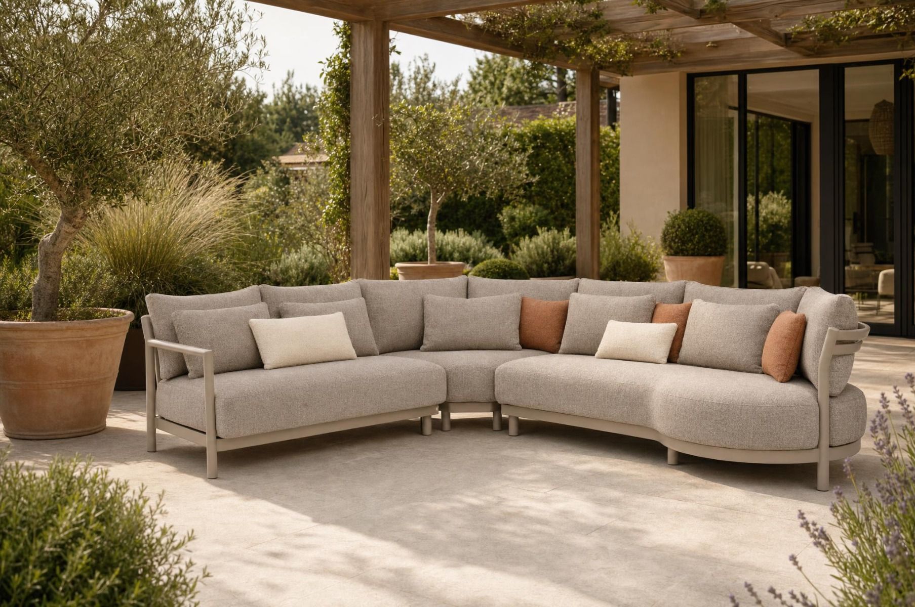 4 Seasons Outdoor Mykonos hoek loungeset 3-delig