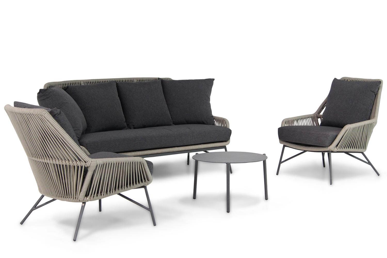 4 Seasons Outdoor Ramblas/Pacific 60 cm stoel-bank loungeset 4-delig thumbnail