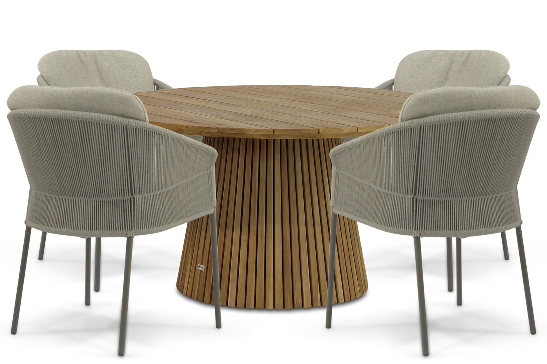 4 Seasons Outdoor Florence/Fungo 140 cm dining tuinset 5-delig