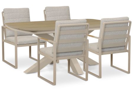 Lifestyle Alessio/Camila 180x100 cm dining tuinset 5-delig