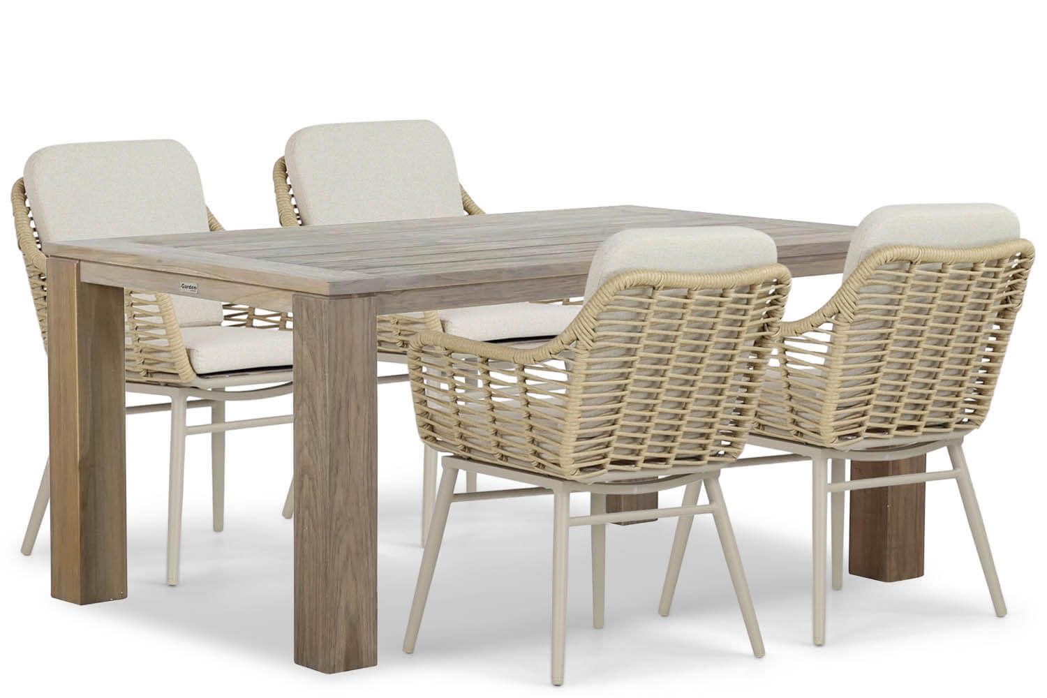 Coco Antoni/Brighton 165 cm dining tuinset 5-delig