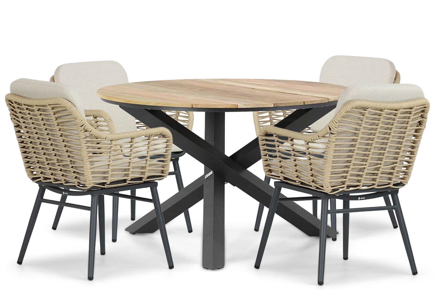 Coco Antoni/Fabriano 120 cm dining tuinset 5-delig thumbnail