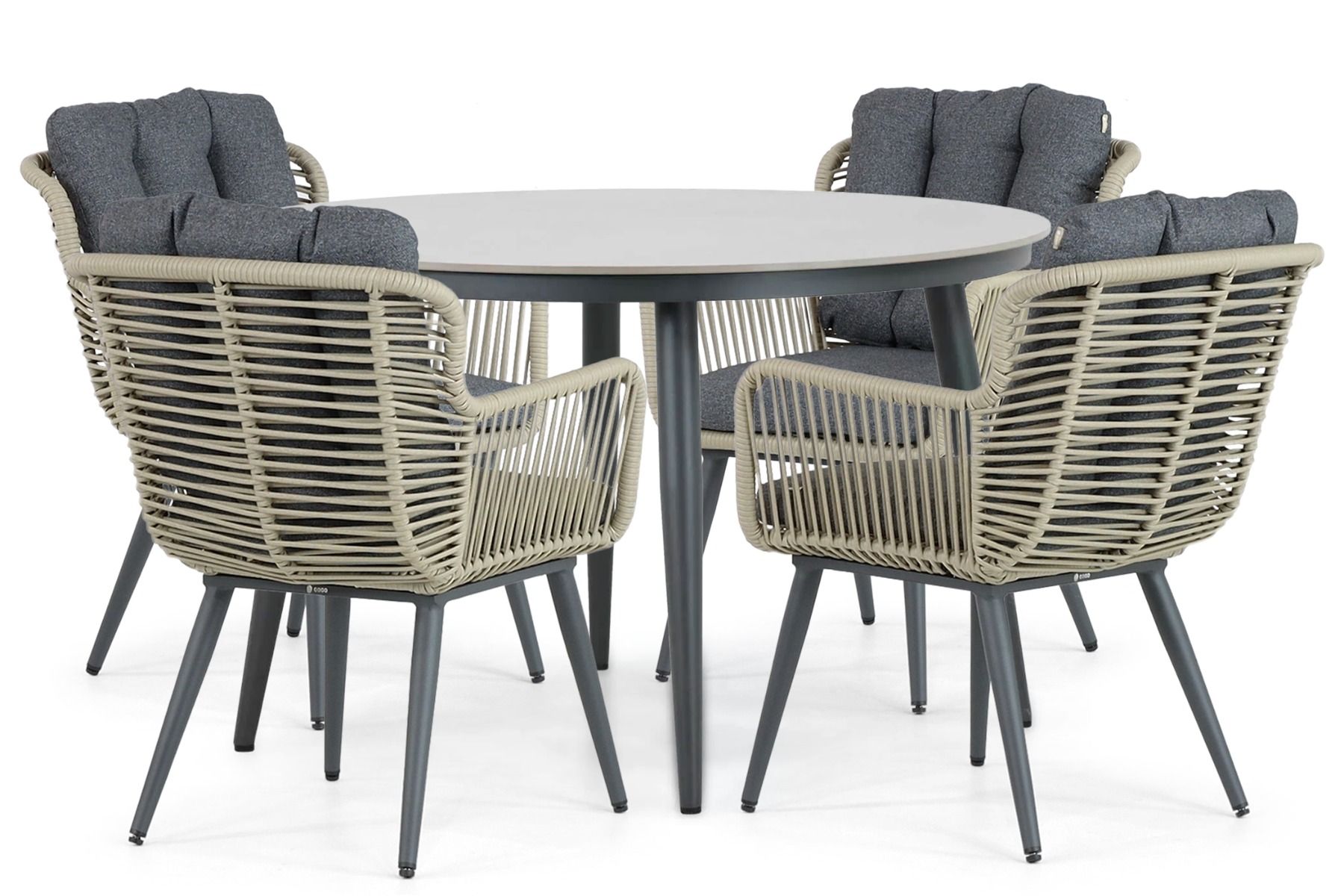 Coco Custa/Vienna 120 cm dining tuinset 5-delig thumbnail