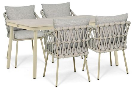 Coco Oliva/Tavano 160x90 cm dining tuinset 5-delig