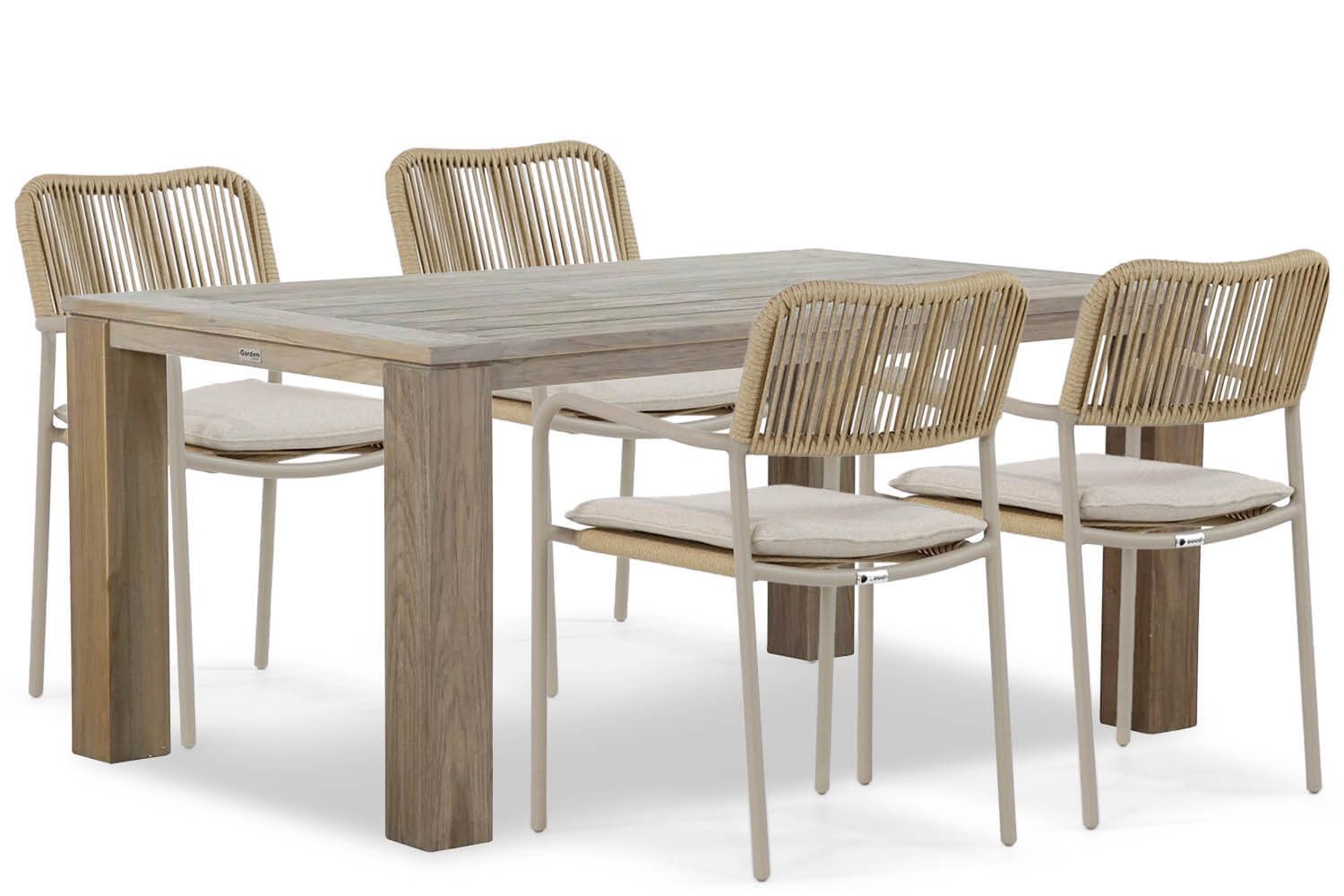 Coco Penya/Brighton 165 cm dining tuinset 5-delig