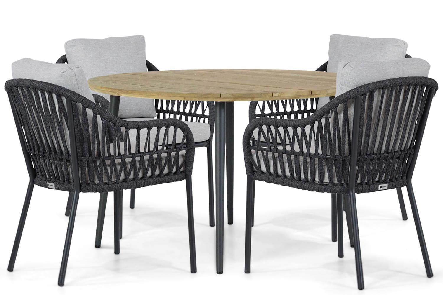Coco Puerto/Montana 130 cm dining tuinset 5-delig thumbnail