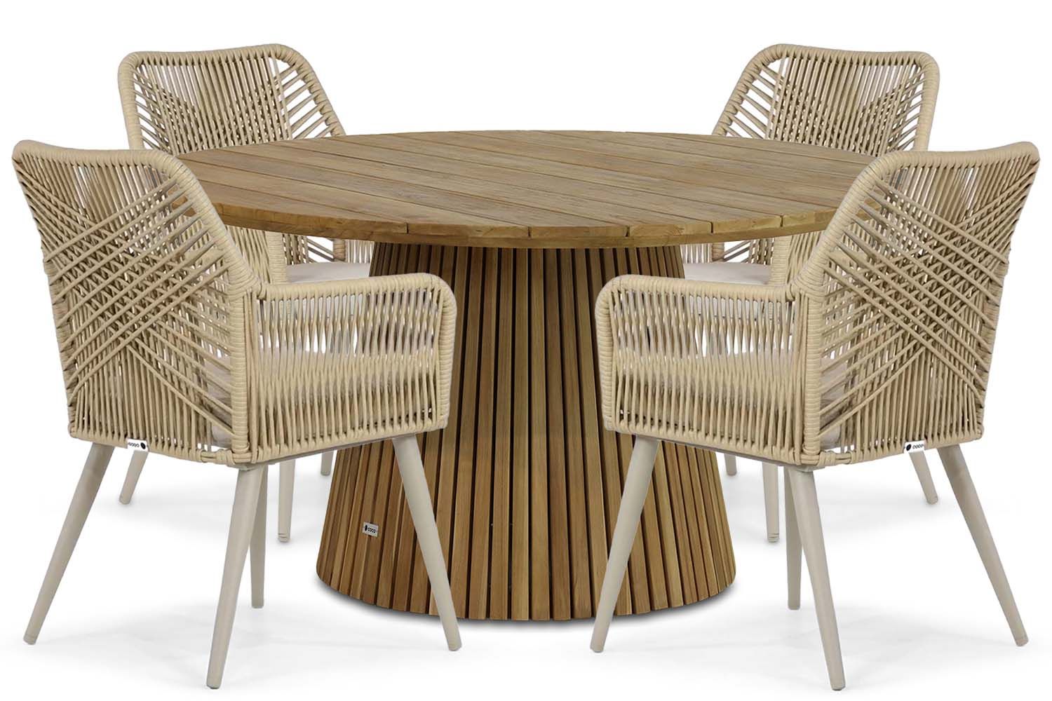 Coco Vedra/Fungo 140 cm dining tuinset 5-delig thumbnail