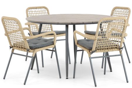 De Laan Catalone/Matale 125 cm dining tuinset 5-delig