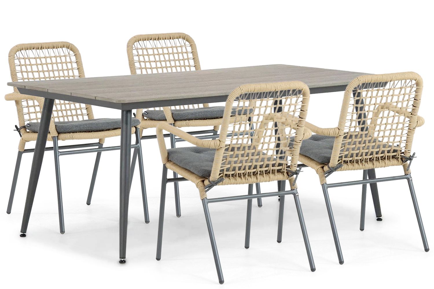De Laan Catalone/Matale 180 cm dining tuinset 5-delig thumbnail
