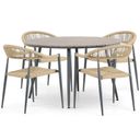 De Laan Granada/Matale 125 cm dining tuinset 5-delig thumbnail