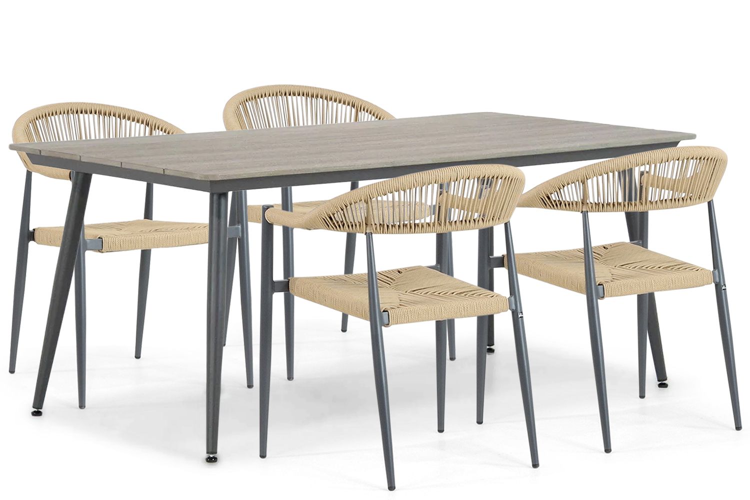 De Laan Granada/Matale 180 cm dining tuinset 5-delig
