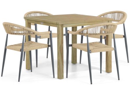 De Laan Granada/Weston 90 cm dining tuinset 5-delig