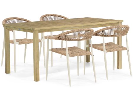 De Laan Granada/Weston 160 cm dining tuinset 5-delig