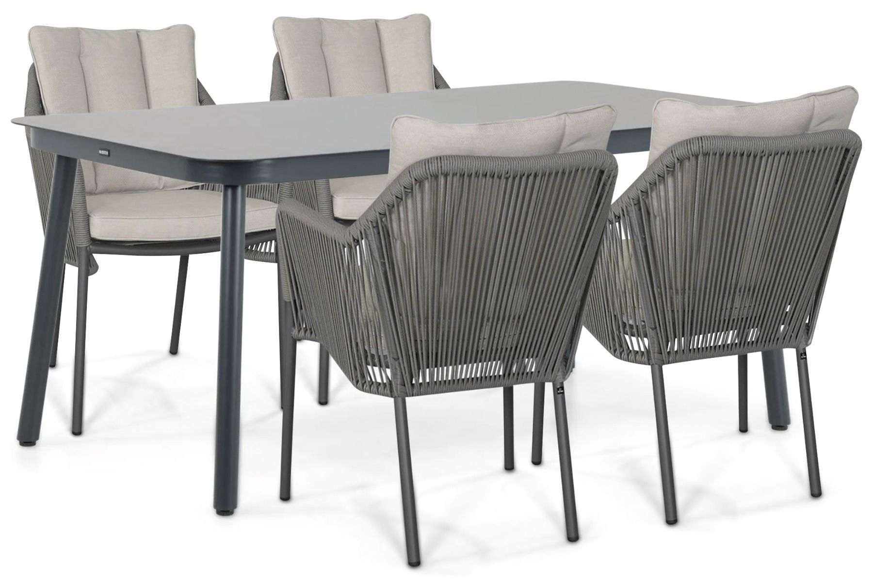 De Laan Marbella/Tavano 160x90 cm dining tuinset 5-delig
