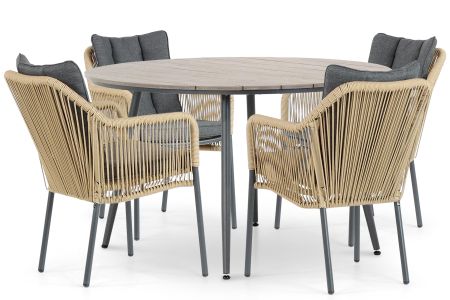 De Laan Marbella/Matale 125 cm dining tuinset 5-delig