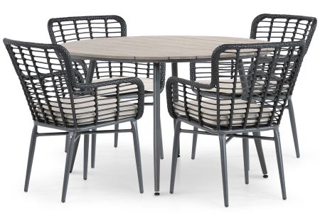 De Laan Toledo/Matale 125 cm dining tuinset 5-delig