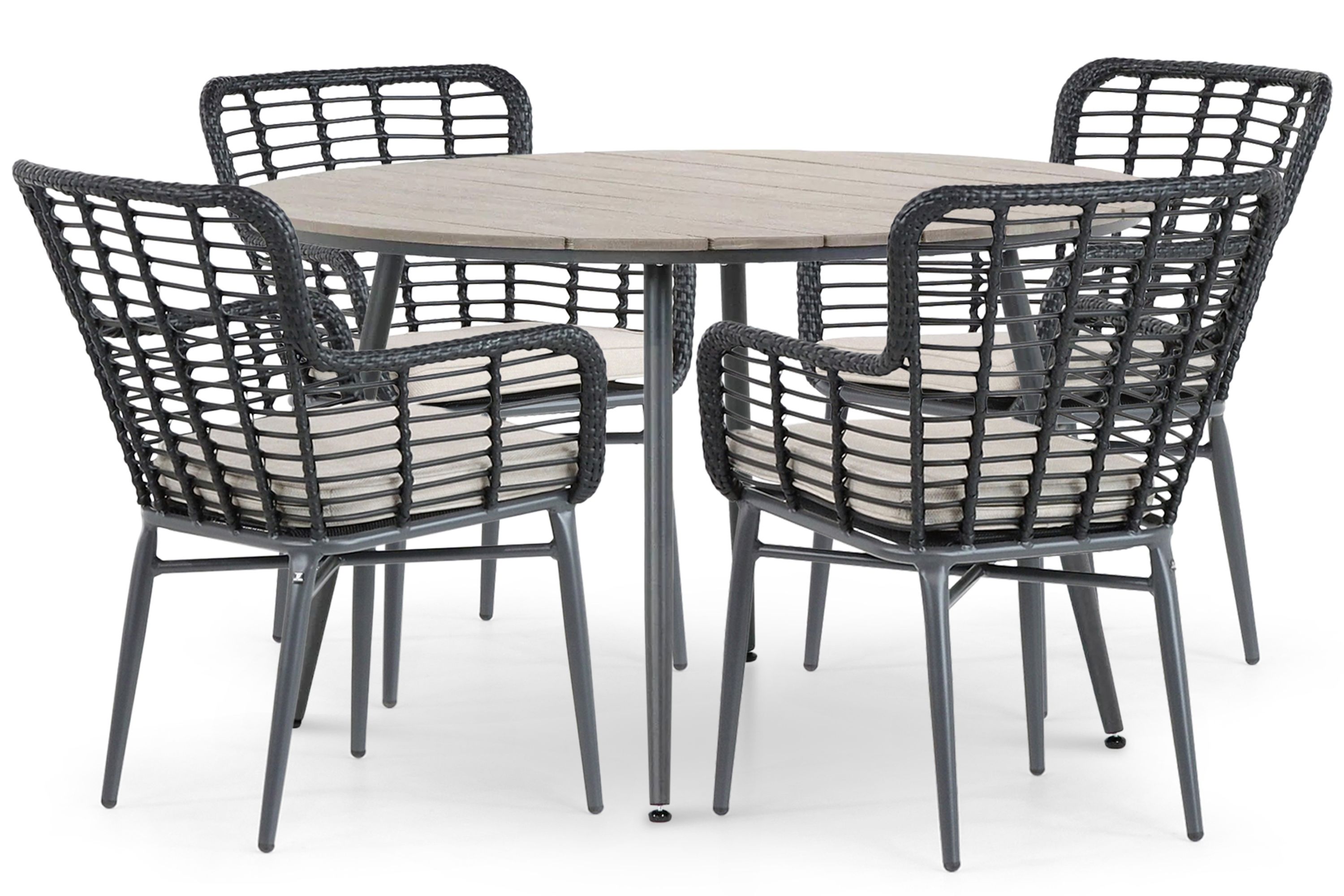 De Laan Toledo/Matale 125 cm dining tuinset 5-delig