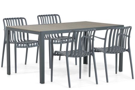 Domani Vento/Solare 160 cm dining tuinset 5-delig