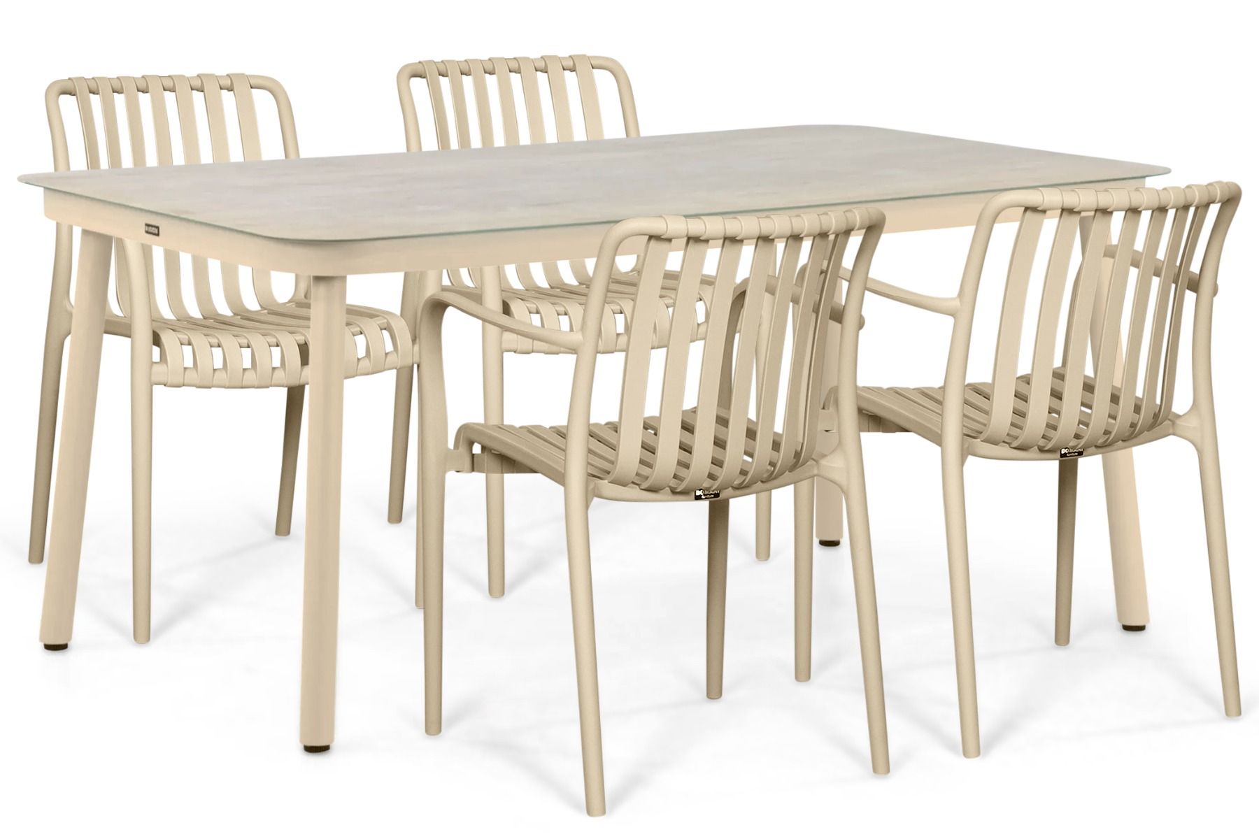 Domani Alba/Tavano 160x90 cm dining tuinset 5-delig