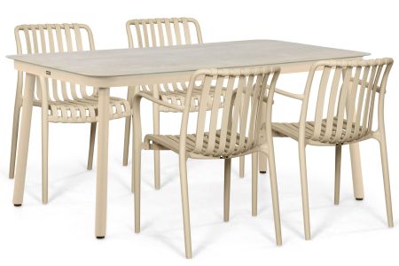 Domani Alba/Tavano 160x90 cm dining tuinset 5-delig