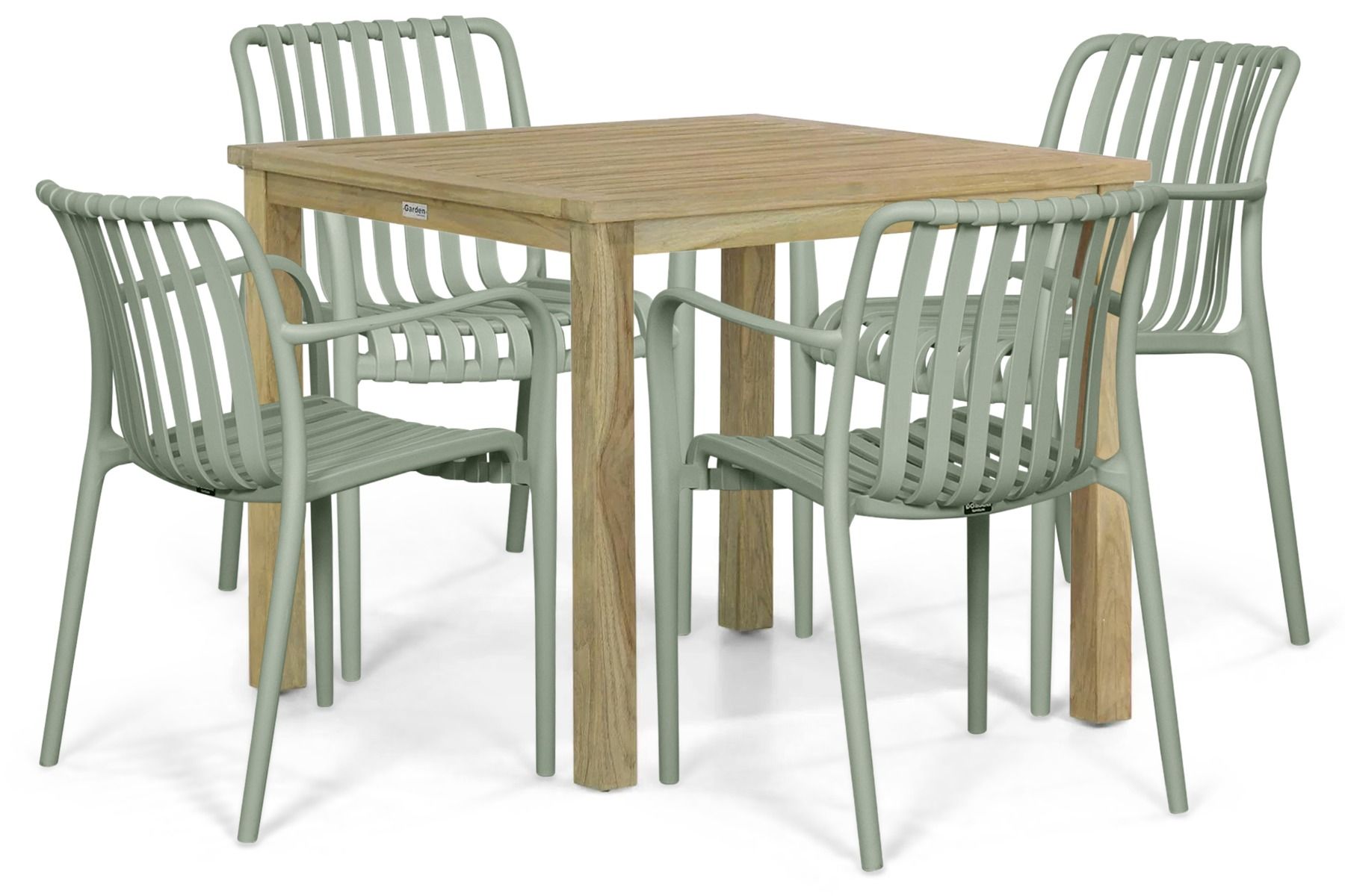 Domani Alba/Weston 90x90 cm dining tuinset 5-delig