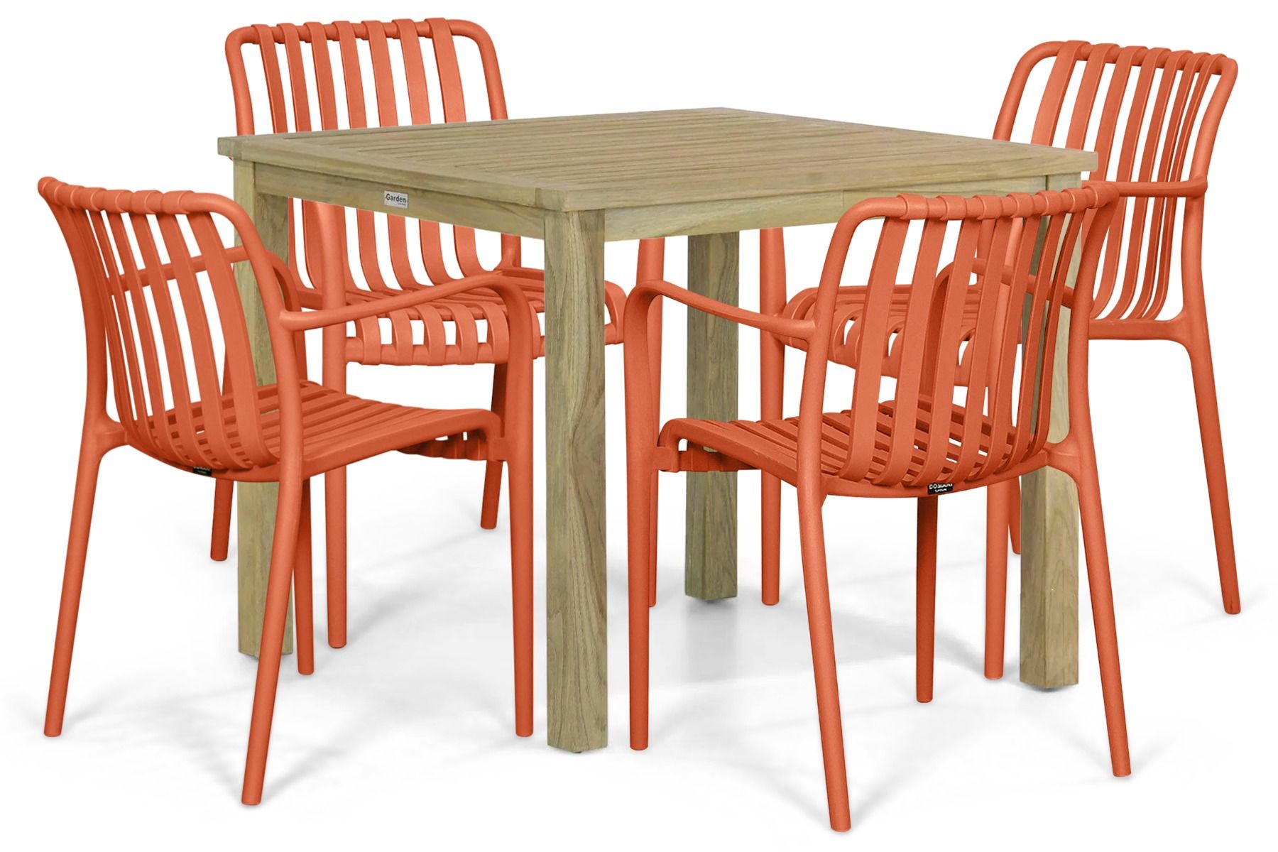 Domani Alba/Weston 90x90 cm dining tuinset 5-delig