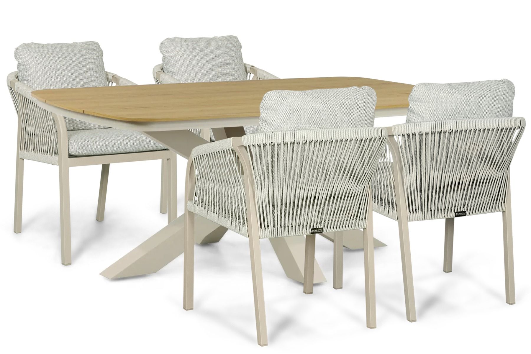 Lifestyle Biagio/Camila 180x100 cm dining tuinset 5-delig