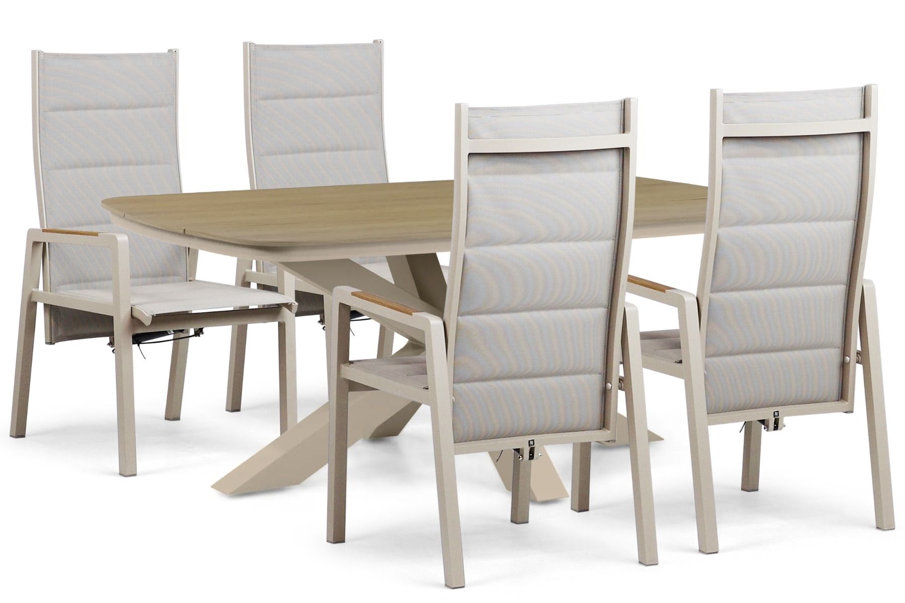 Lifestyle Essence/Camila 180x100 cm dining tuinset 5-delig