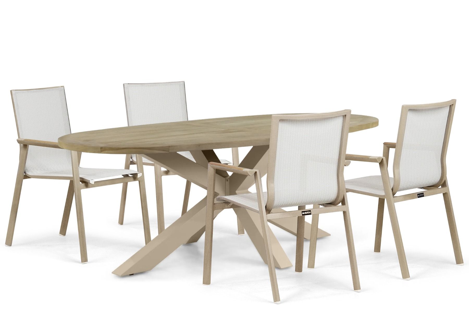 Lifestyle Fiora/Brookline 220x110 cm dining tuinset 5-delig