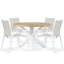 Lifestyle Fiora/Wellington 120 cm dining tuinset 5-delig thumbnail