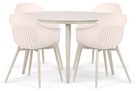 Lifestyle Lissabon/Vienna 120 cm dining tuinset 5-delig